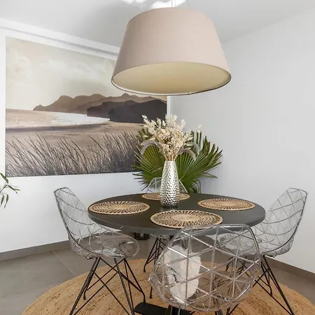 아파트 Stella Port Nature Sea View Duplex In The Heart Of The Naturist Village 아그