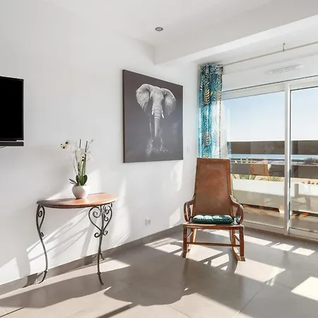 아파트 Stella Port Nature Sea View Duplex In The Heart Of The Naturist Village 아그